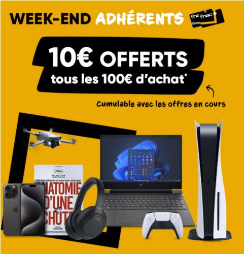 Adhérents : 10 E offerts tous les 100 E d'achat @Fnac serialdealer.fr/deal-93258.htm #bonplan