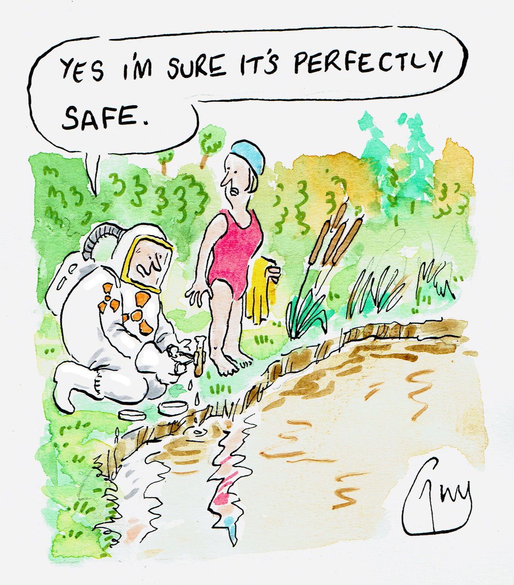 My cartoon for Monday's @MetroUK @MetroPicDesk #wildswimming #sewage #environmentagency #water #rivers #waterquality