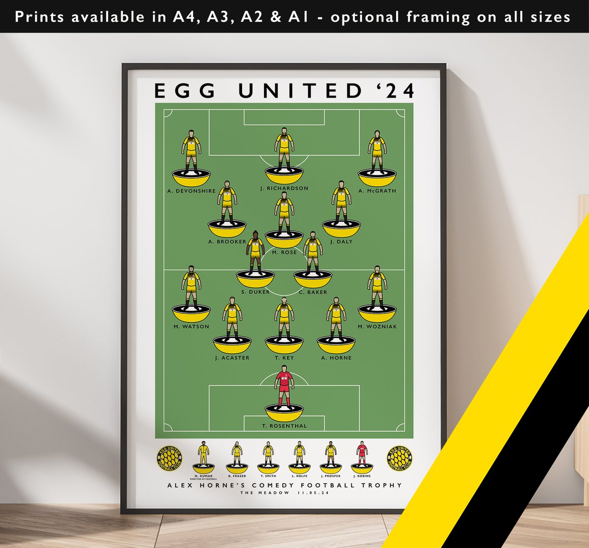 Amazing day at The Meadow yesterday for Alex Horne's Comedy Football Trophy 2024 Prints at the ground sold out fast, but are still available here (with 50% of proceeds going to @cheshamutdfc): matthewjiwood.com/alex-horne/egg… Congratulations Egg United! @AlexHorne @taskmaster