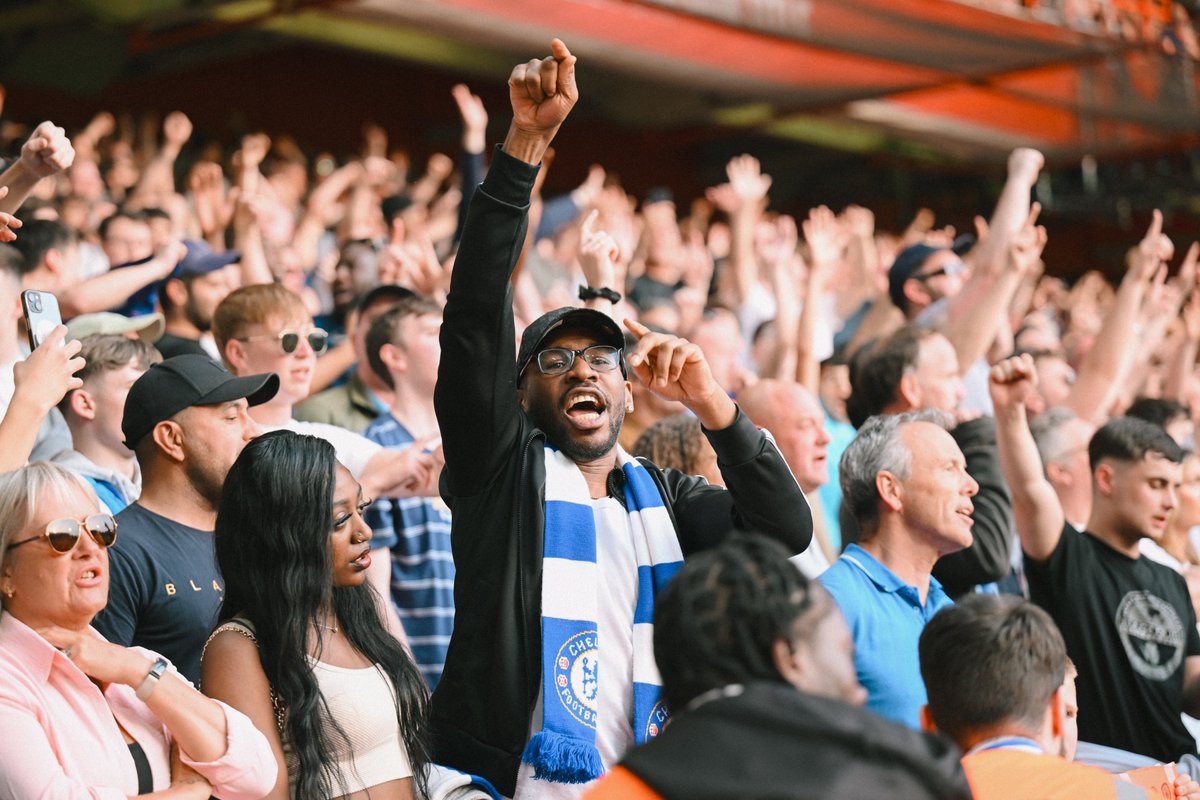 Scenes in the away end. 🔥💙