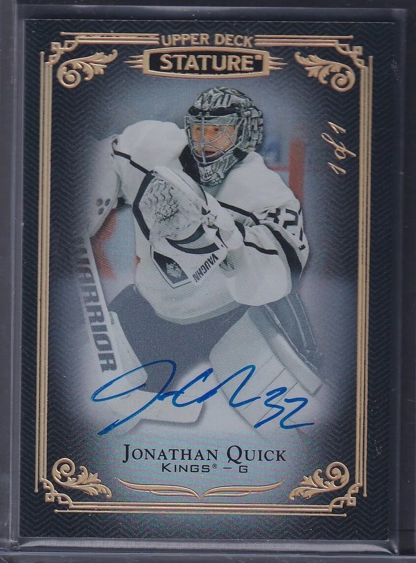 Jonathan Quick 2019 Upper Deck Stature Auto Card.

🏒  ebay.us/lrjOGR

#HockeyCards #TheHobby #GoKingsGo #CollectTheBest