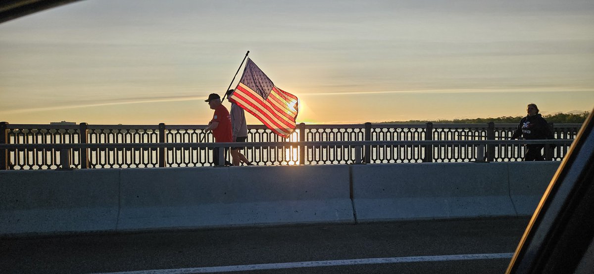 Neightrob's tweet image. The Old Glory Relay continues! The flag has left Belle Isle in Detroit and is making its way to the Big House in Ann Arbor today. #oldgloryrelay #teamrwb #bmw #Eaglefire