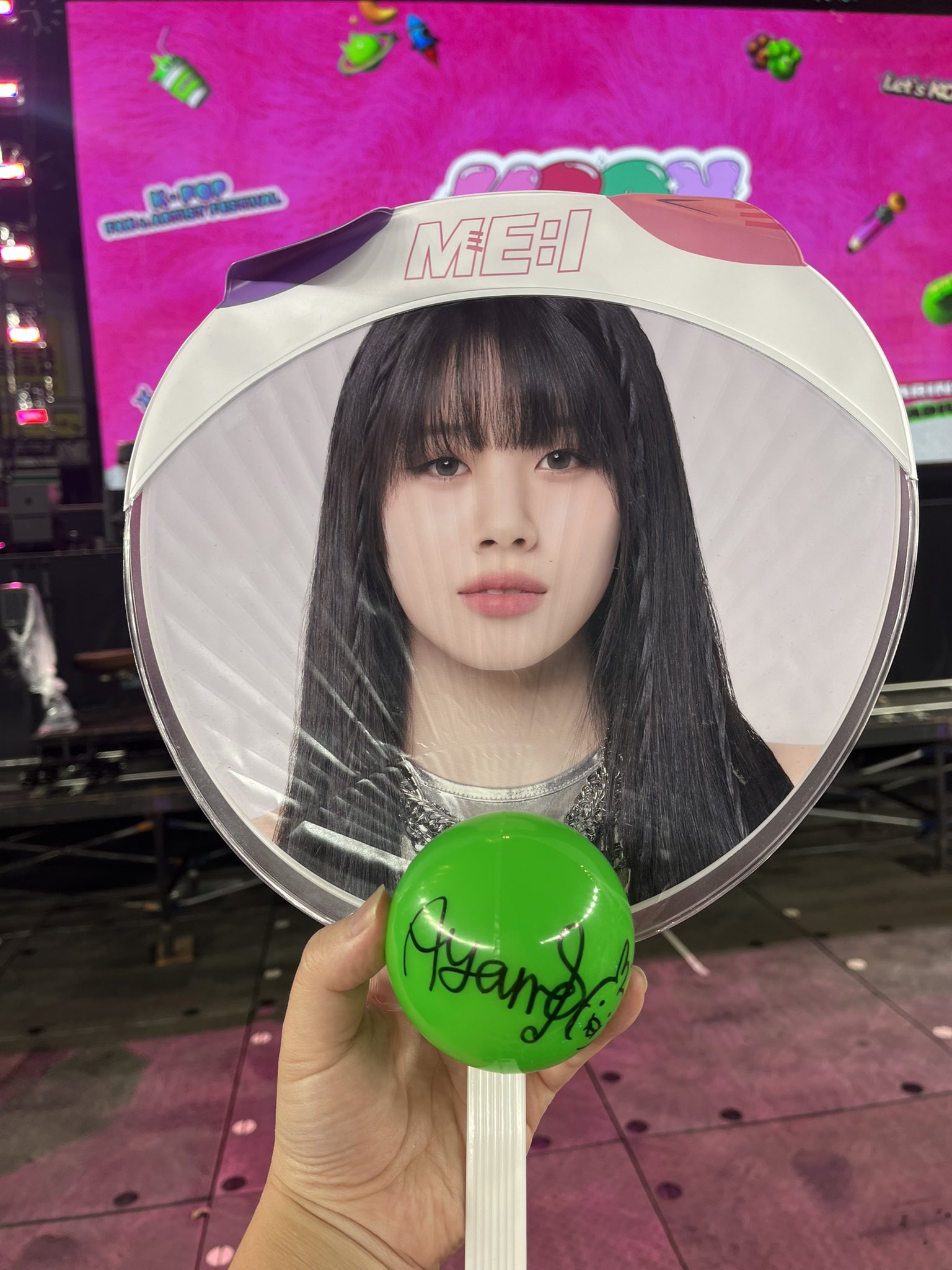 me:i 高見文寧　 KCON サインボール me:i 高見文寧 KCON サインボール