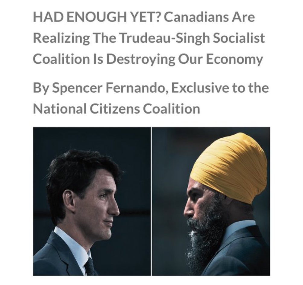 Who agrees that this duo are destroying Canada ?