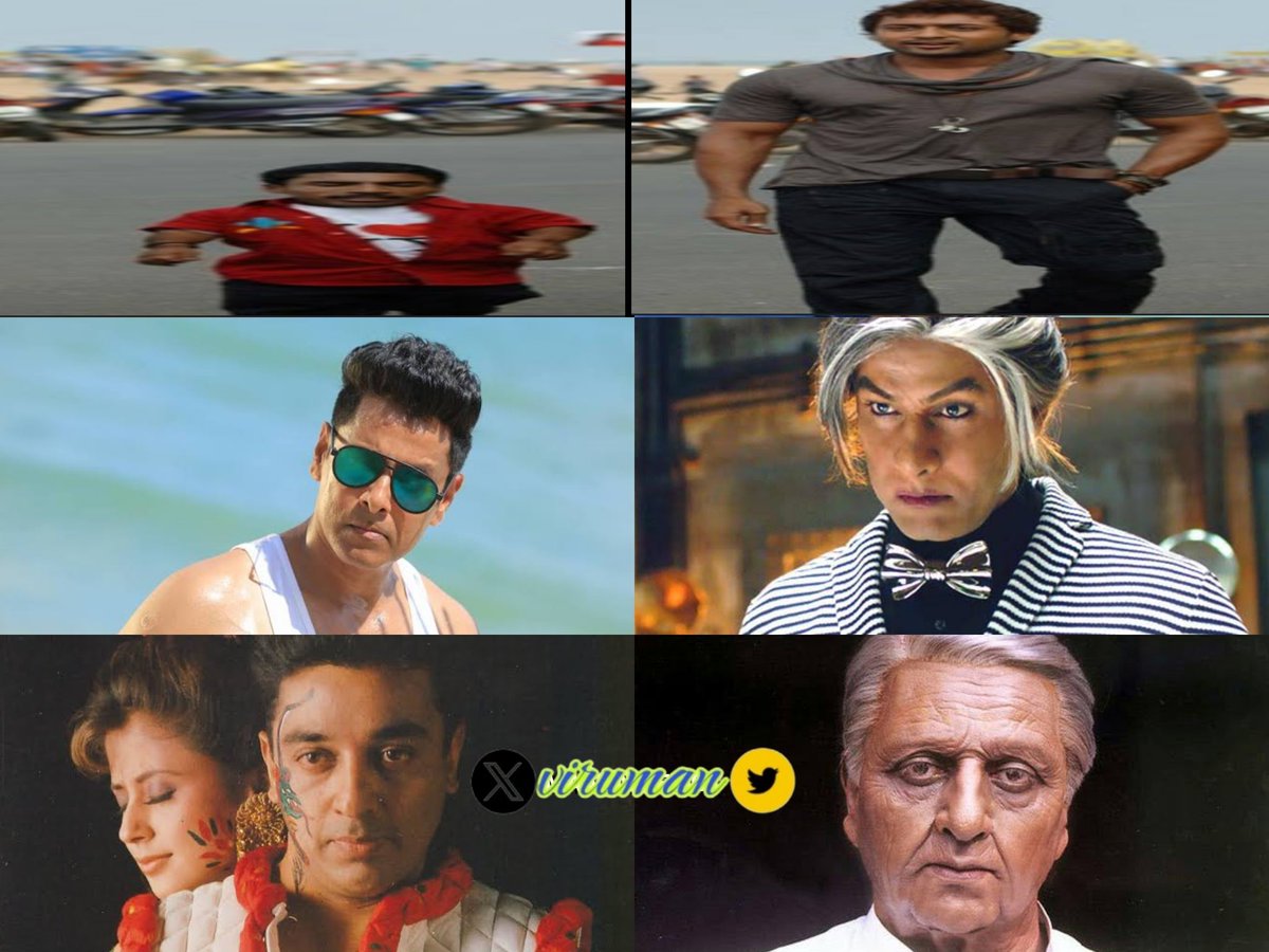 Kollywood actors showing variations in the Dual Role