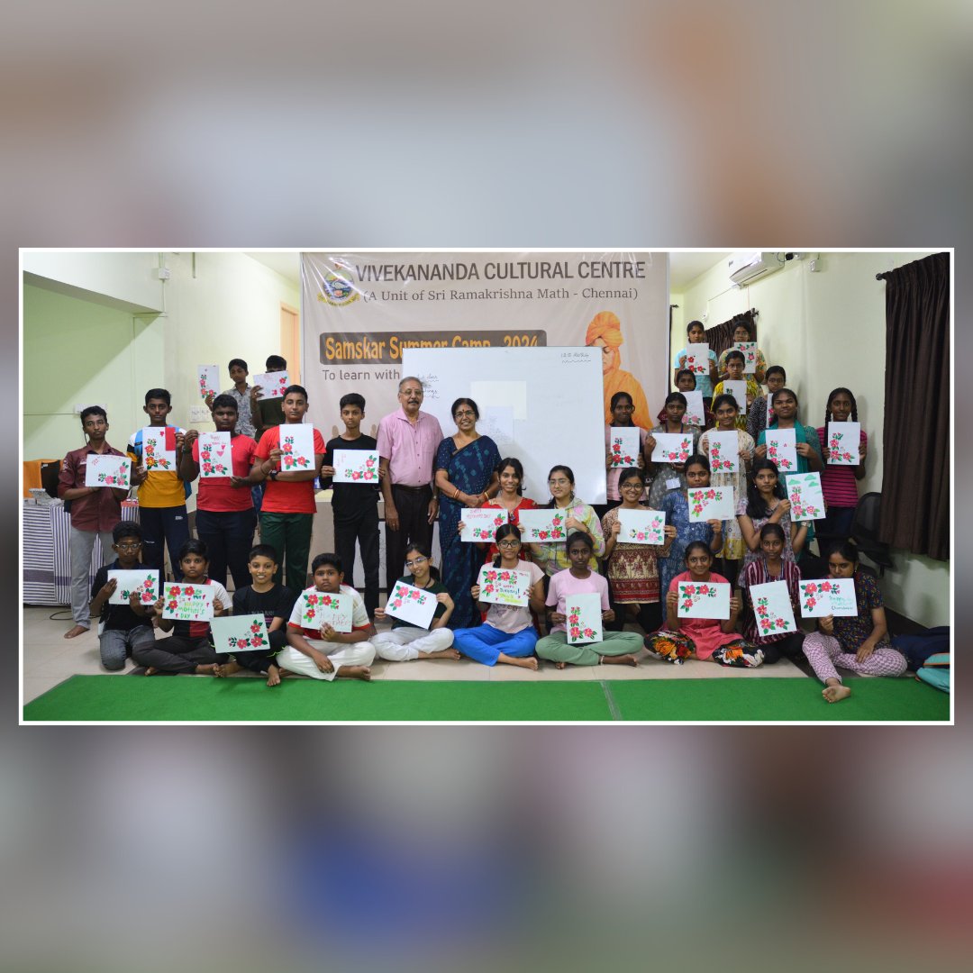 vccrkmchennai's tweet photo. Day-06 Summer Camp 2024

#vivekanandaculturalcentre #vcc #vivekanandarillam #vccprograms #summer #summercamp #school #schoolfriends #vcc  #chilldrens #learning #dayscamp #insta #today #mindfulart #yoga #stonework #artinplate #kathopanisad #drawing #goalsetting #goalsettingtips https://t.co/Q2G4w5ZBvu