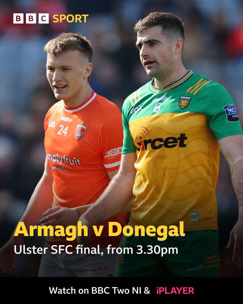 It all comes down to this! 🏆🏐 📺 BBC Two NI & @BBCiPlayer 📻 @BBCRadioFoyle 📲 @BBCSport website & app ⏰ 15:30 BST #BBCGAA