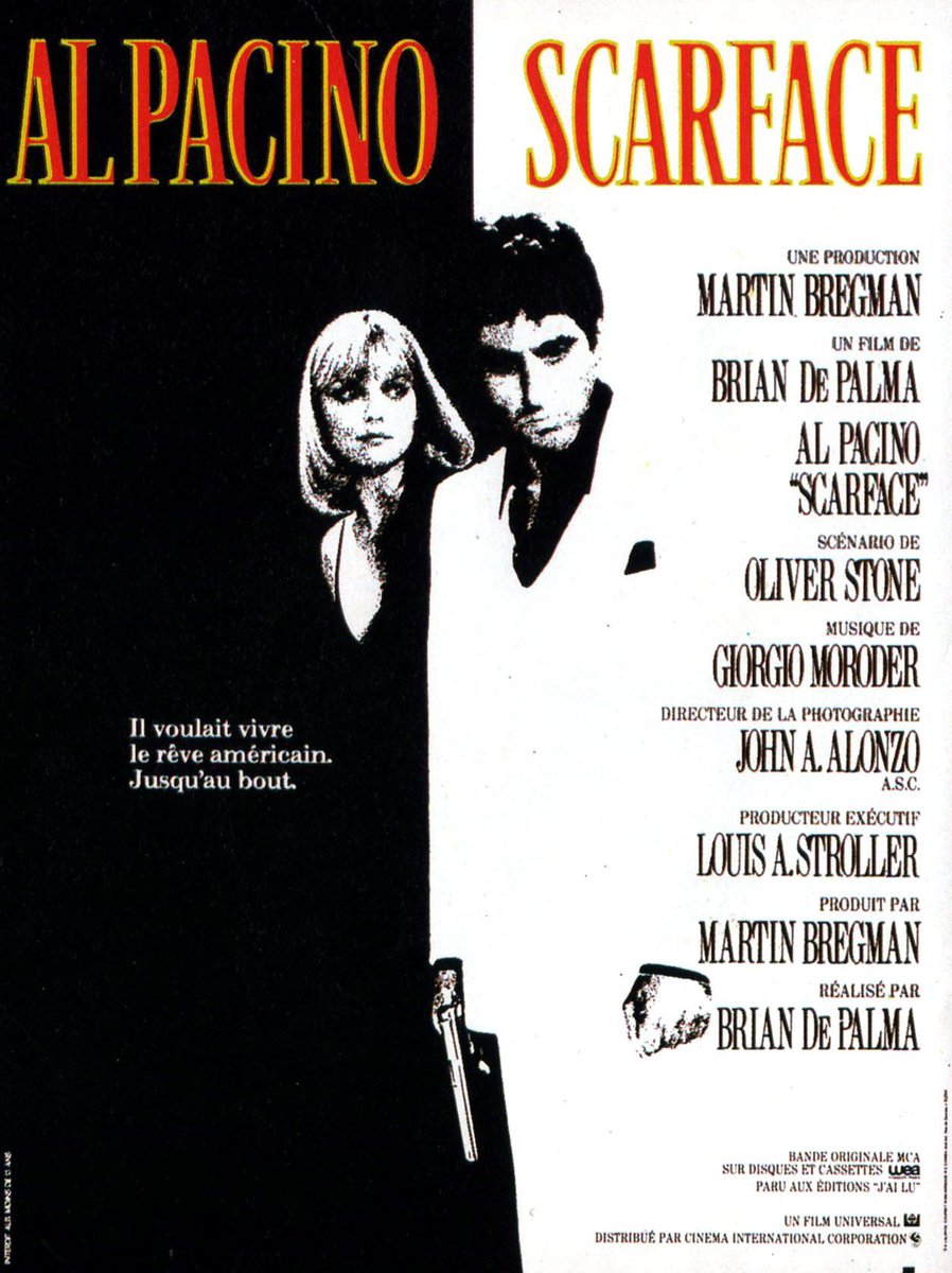 #MomentCinéma sur #PrimeVidéo 

#JeRegarde 
#Scarface (1983)
#Film de #BrianDePalma
Avec #AlPacino , #MichellePfieiffer ,...

Interdit aux moins de 12 ans