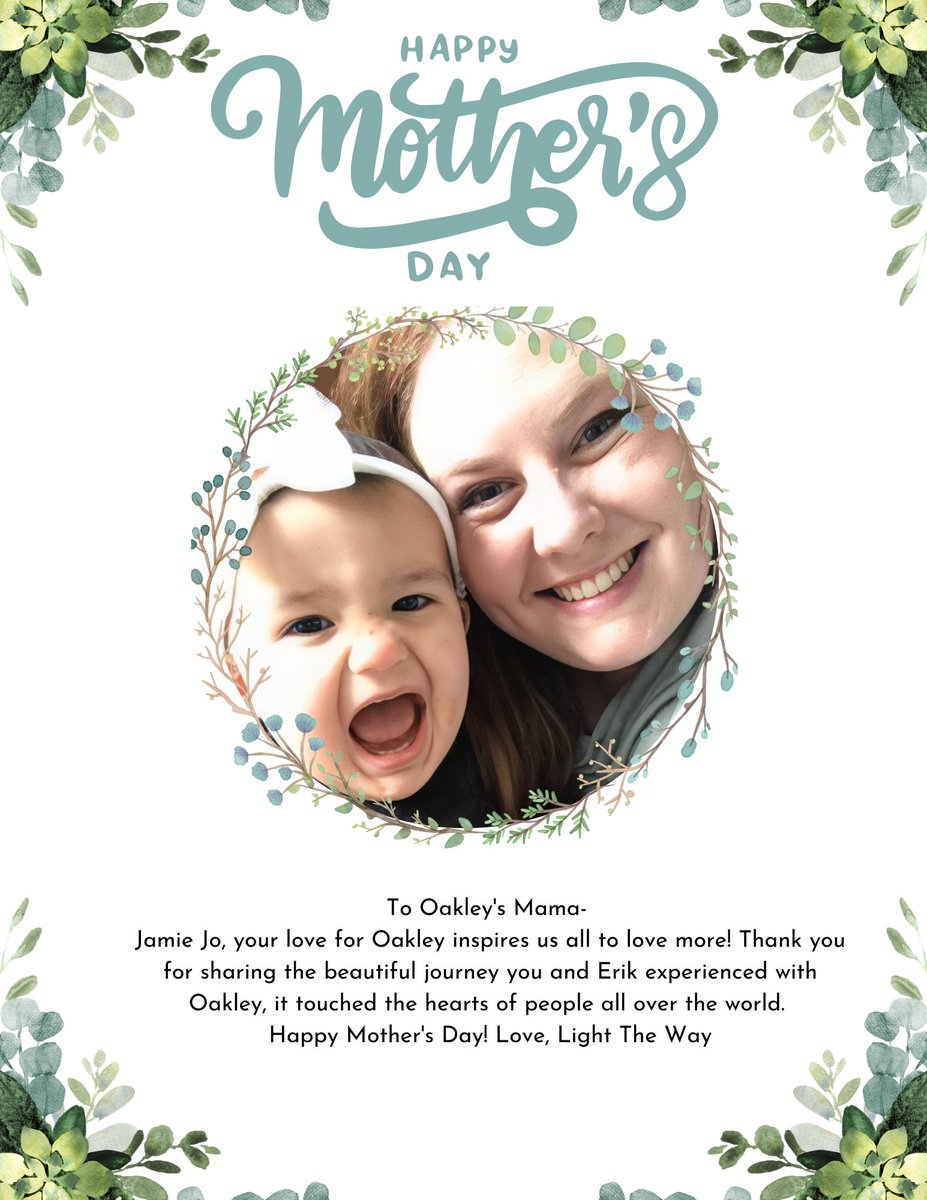 To Oakley’s Mama-

Jamie Jo, your love for Oakley inspires us all to love more! Thank you for sharing the beautiful journey you and Erik experienced with Oakley, it touches the hearts of people all over the world. Happy Mother’s Day! 

@jamiejo2005 

#OakleyCarlson
