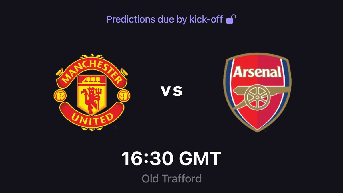 ⚽️ RECEIPTS by @ACMomento: Man Utd vs. Arsenal To enter to win a match-worn shirt: Quote RT this post and correctly predict both the final score *and* pick either Man Utd or Arsenal and predict the goal scorer(s) from that team.