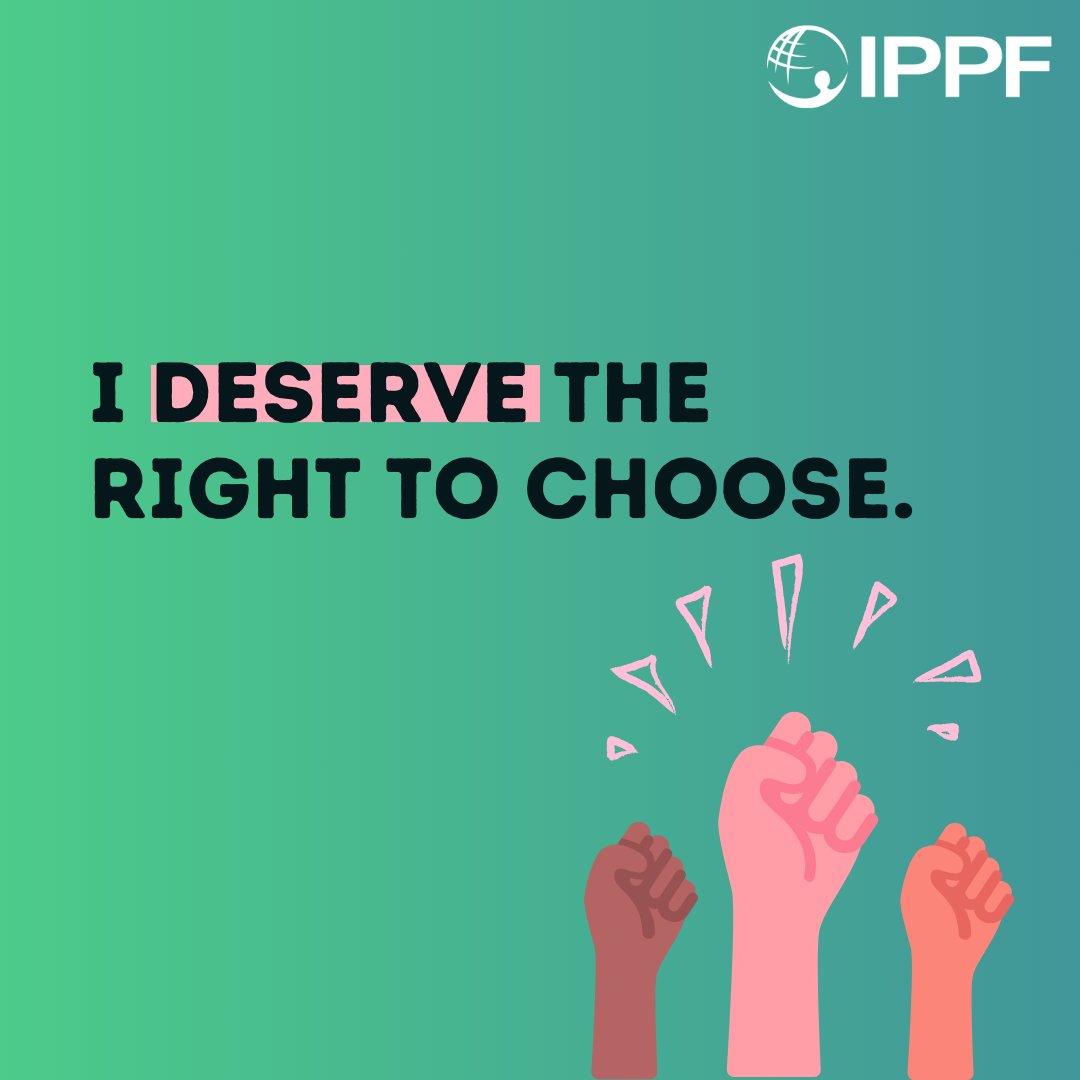 Every person should have autonomy over their own body and the freedom to make decisions about their reproductive health. Say it with us 📢