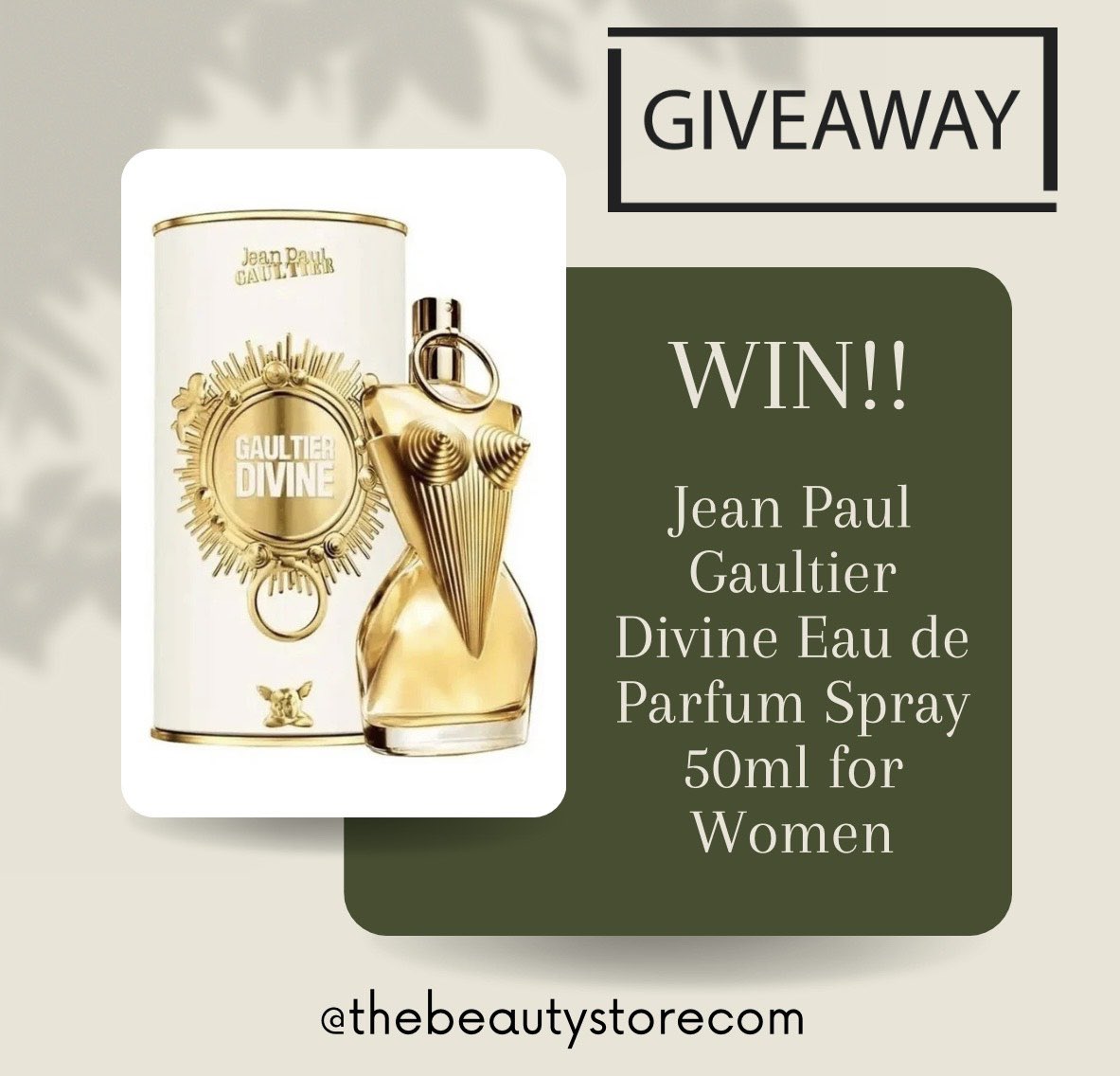 🎉Giveaway Time🎉 How would you like to win yourself a Jean Paul Gaultier Divine Eau de Parfum Spray 50ml for Women 1️⃣ Like & share this post  2️⃣ Tag your bestie 3️⃣ Make sure you are following @thebeautystorecom 🎉 Competition ends Thursday 16th May 6pm! Good Luck!
