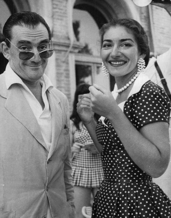 Maria Callas e Luchino Visconti, 1955 Teatro alla Scala, Milano Photo Mario Dondero