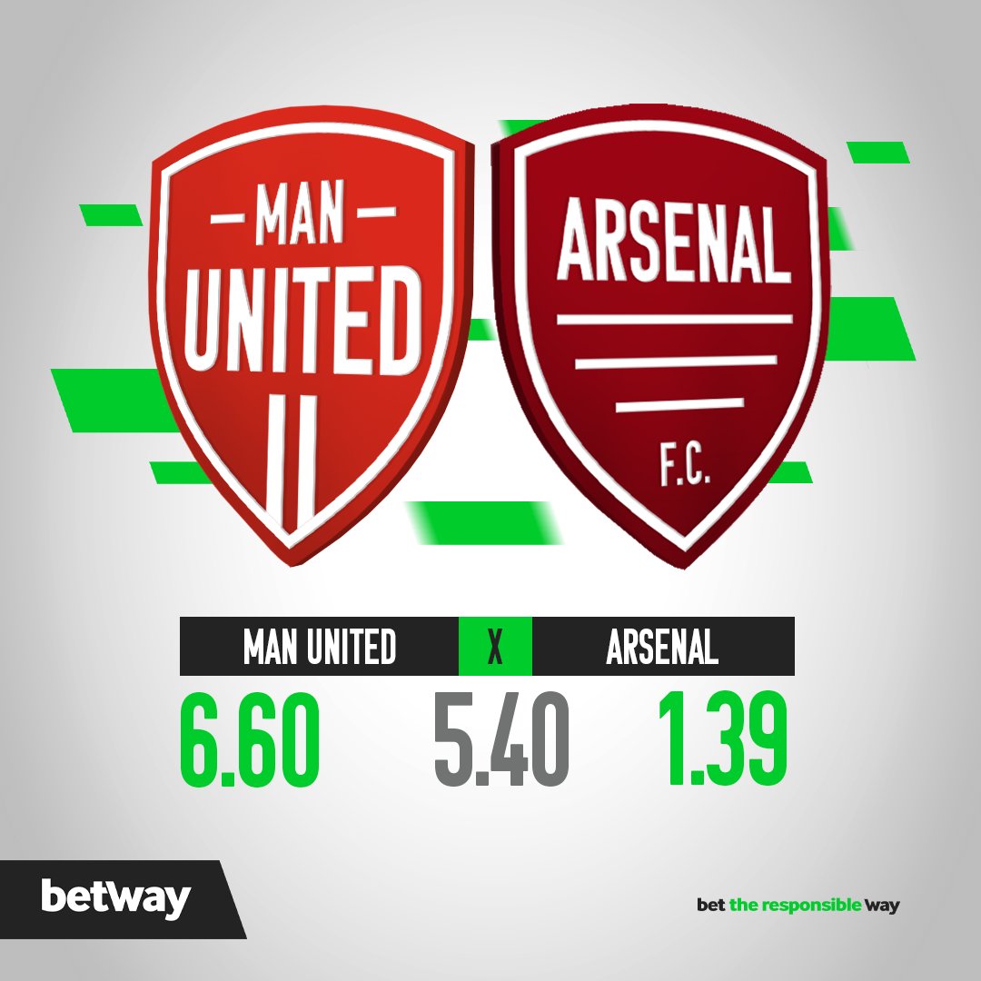 🏆Can Man Utd put a dent in Arsenals title chase? Bet here👉 bit.ly/3A4KXvJ-Betway…