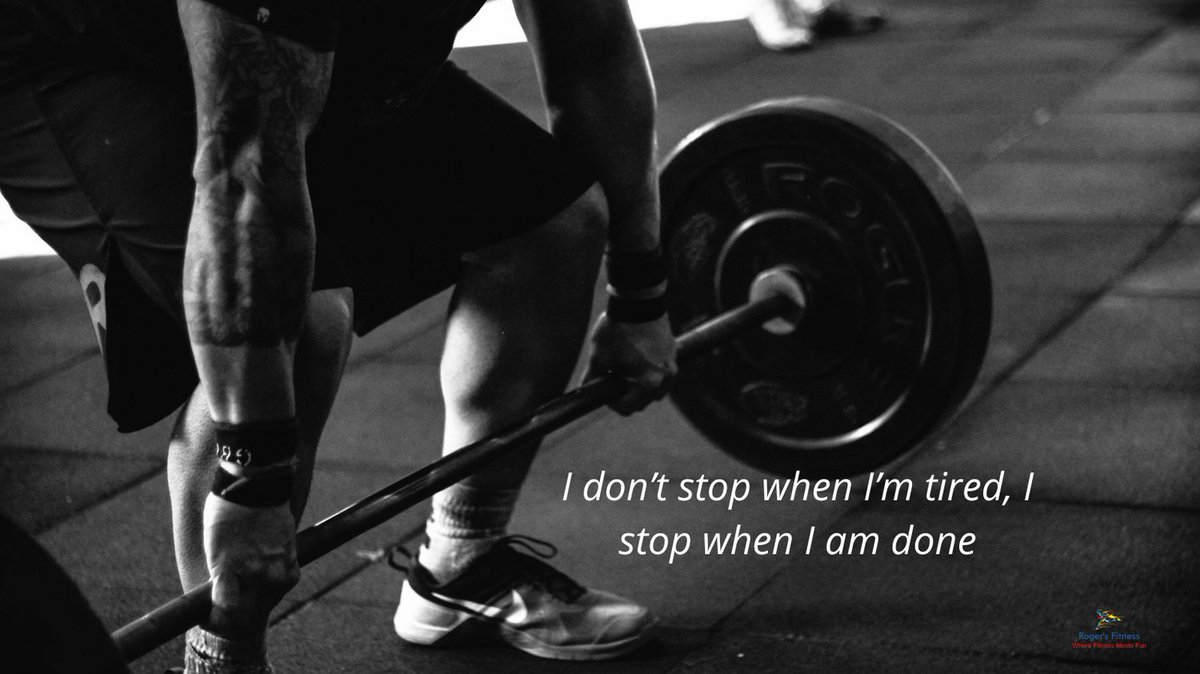 I don’t stop when I’m tired, I stop when I am done. #healthyliving #fitfam #fitover40 #fitover50