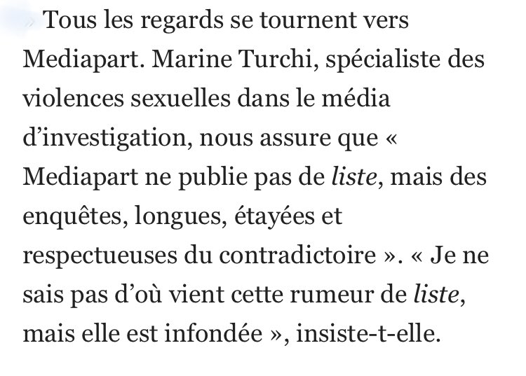 Sur les délires de «liste» à paraître pendant le festival de #Cannes2024, @marineturchi met les points sur les i👇 - @Mediapart ne publie pas de liste. - @Mediapart produit des enquêtes étayées et contradictoires. - @Mediapart n’a pour seul agenda que le rythme de ses enquêtes.