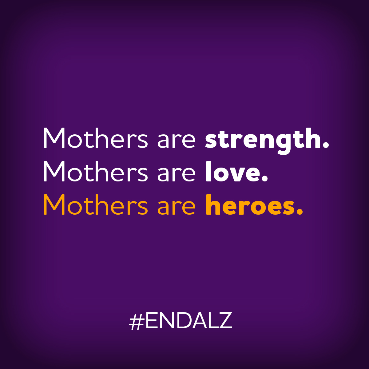 Happy #MothersDay to all of the mothers, grandmothers, aunts and inspiring women who have been impacted by Alzheimer’s and other dementia. We will continue to fight to #ENDALZ for you and all those affected. 💜
