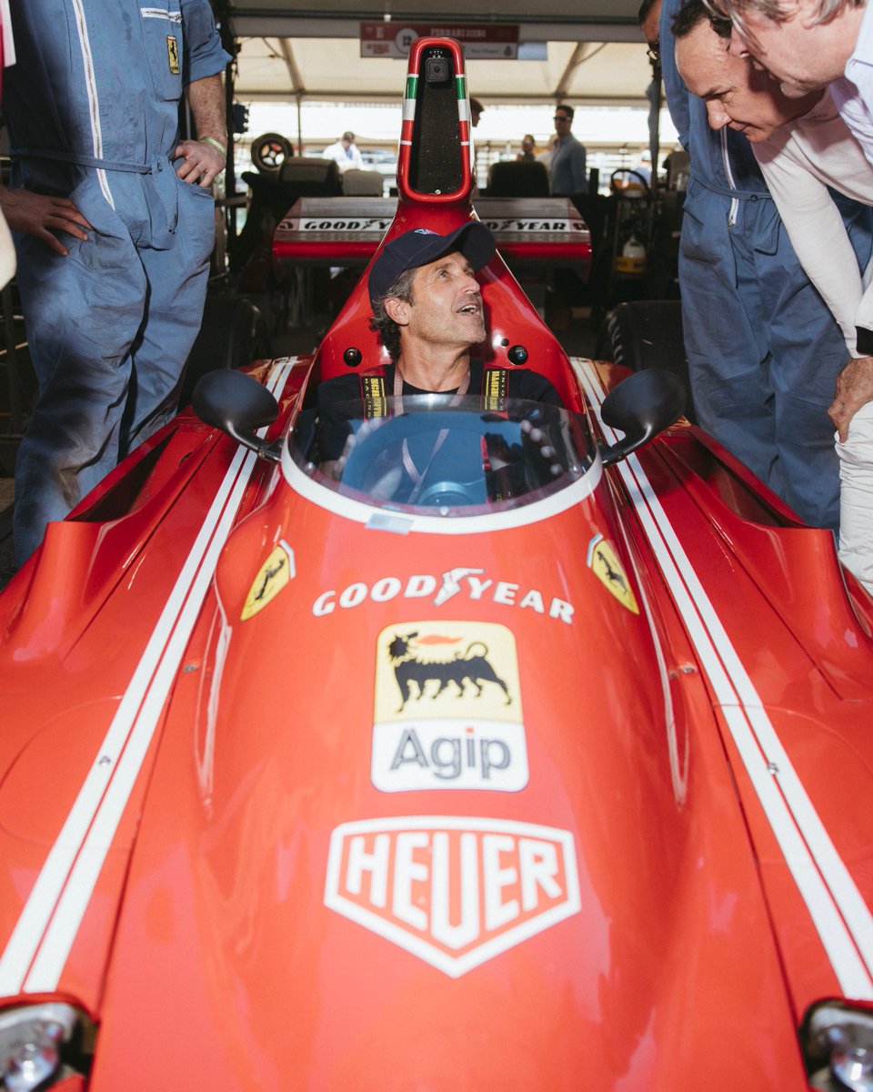 House Ambassador @PatrickDempsey stepping in
Niki Lauda’s car, the very one that allowed him 
 to take his first Formula 1 victory at the 1974 Spanish Grand Prix.

#TAGHeuer #MonacoGPH #MonacoHistoric