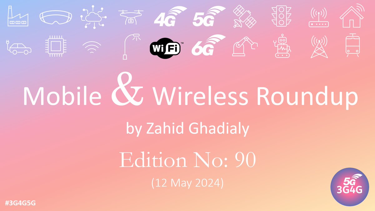 Published Mobile & Wireless Roundup No. 90. It's a summary of my posts and others news that caught my attention in the last week or so. If you find them useful, please comment, like and share. linkedin.com/pulse/mobile-w… #3G4G5G #6G #IMT2030 #3GPP #5G #OpenRAN #ORAN #ORANalliance