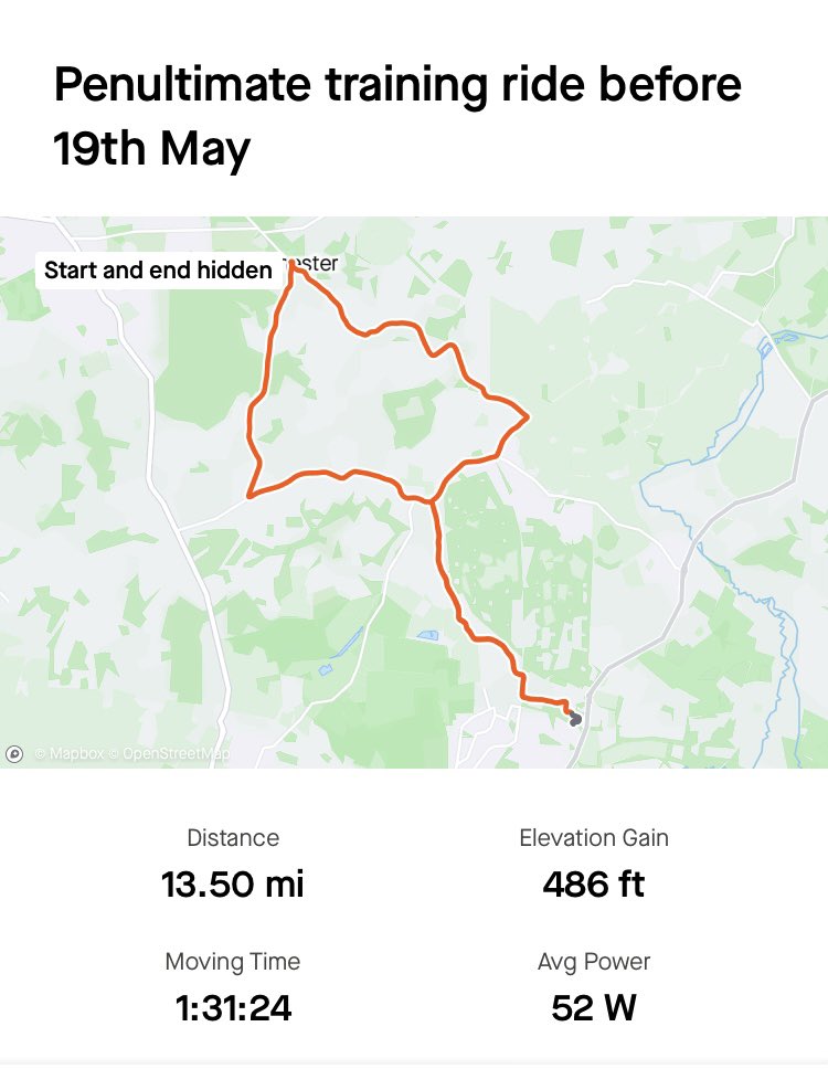 Wow that was a hot 🥵 training cycle and if we have this weather next Sunday 19th May I shall be packing additional water bottles. To read more about what I am doing next Sunday visit my JustGiving page here justgiving.com/page/matthew-c…  #RoadPeaceChallenge2024 @RoadPeace @MBinjury