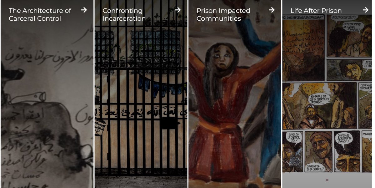MPF is excited to host the first virtual exhibition of prison art, “A Prison, a Prisoner, and a Prison Guard: An Exploration of Carcerality in the MENA Region' @aboeidsusan & @Sumaya_Tabbah, with the support of @inkstickmedia Explore it here: menaprisonforum.org/exhibition/