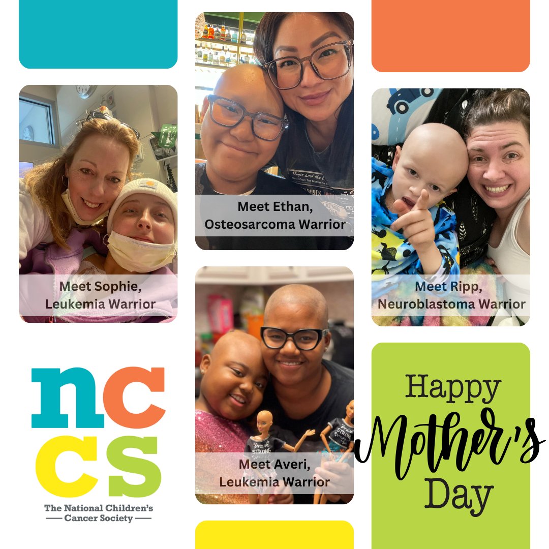Happy Mother’s Day! The mothers we work with are some of the most dedicated, hard-working people we know. They wear so many hats – caretaker, advocate, researcher… the list goes on. Moms, you’re amazing. Keep up the good work!
#theNCCS #childhoodcancer #MothersDay