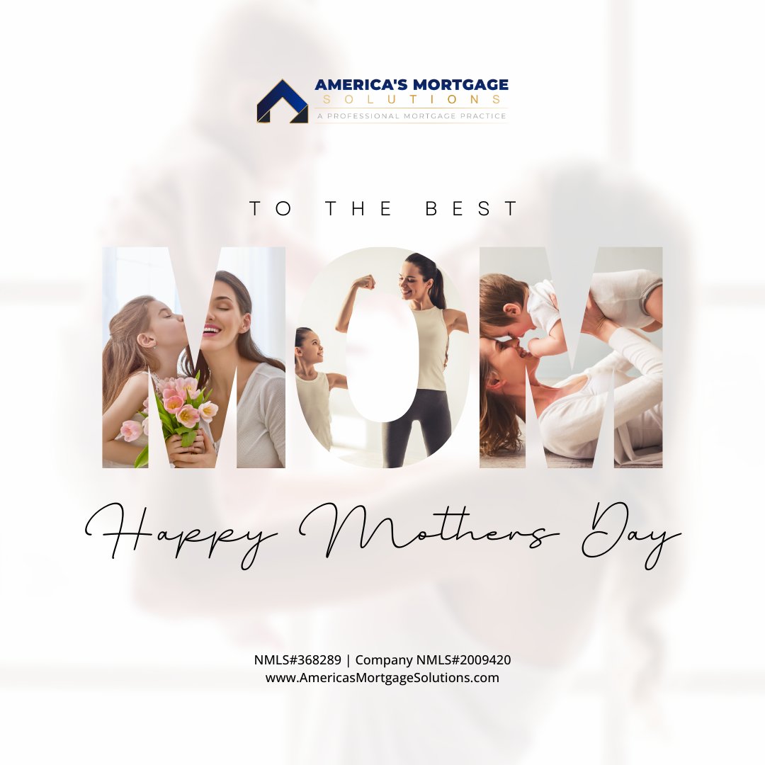 Happy Mother's Day to all the incredible moms out there! 💐🏡 Your love and support are the foundation of our homes, just like a solid mortgage is the foundation of homeownership. Thank you for everything! ❤️ #MothersDay #HomeIsWhereMomIs