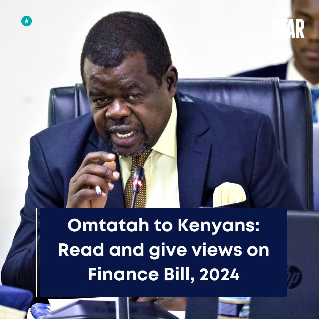 Busia Senator Okiya Omtatah has urged Kenyans to carefully scrutinise the newly unveiled Finance Bill, 2024 and give their proposals. Omtatah, known for his public interest litigation, noted that Kenyans have an opportunity as provided for in the Constitution to submit their