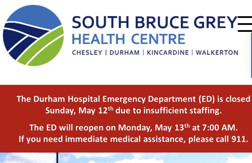 Not a Happy Mothers' Day in Durham with the closure of their ER today :( #PostalCodeMedicine