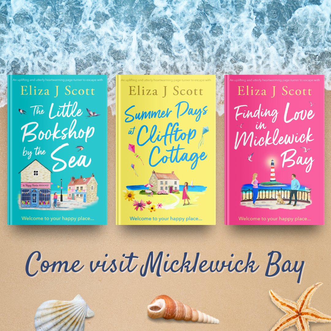 💙💛🩷In need of a heartwarming & uplifting read to relax with in the sunshine? 💗Take a trip to Micklewick Bay - stories filled with romance, friendship & a hint of mystery 🇬🇧 amazon.co.uk/-/e/B07DMQWPMH 🇺🇸 amazon.com/-/e/B07DMQWPMH #weekendreads #romanticfiction #KindleUnlimited