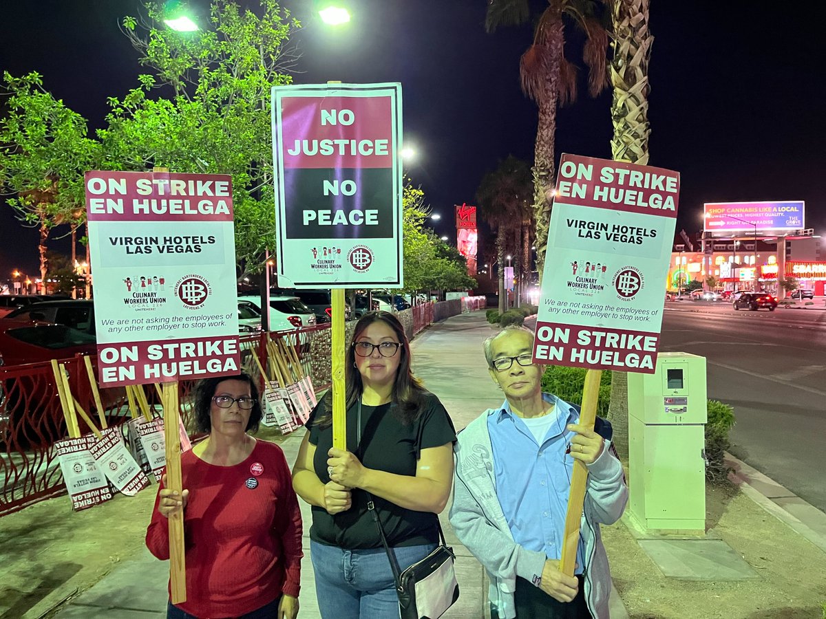 ⏰ Hour: 48 Happy Mother's Day! It's 5:00am and the 48-hour strike is now over. #YesWeDid! @VirginHotelsLV workers sent a strong message that this company needs to do the right thing for their employees and our community. #OneJobShouldBeEnough #ContractNOW!