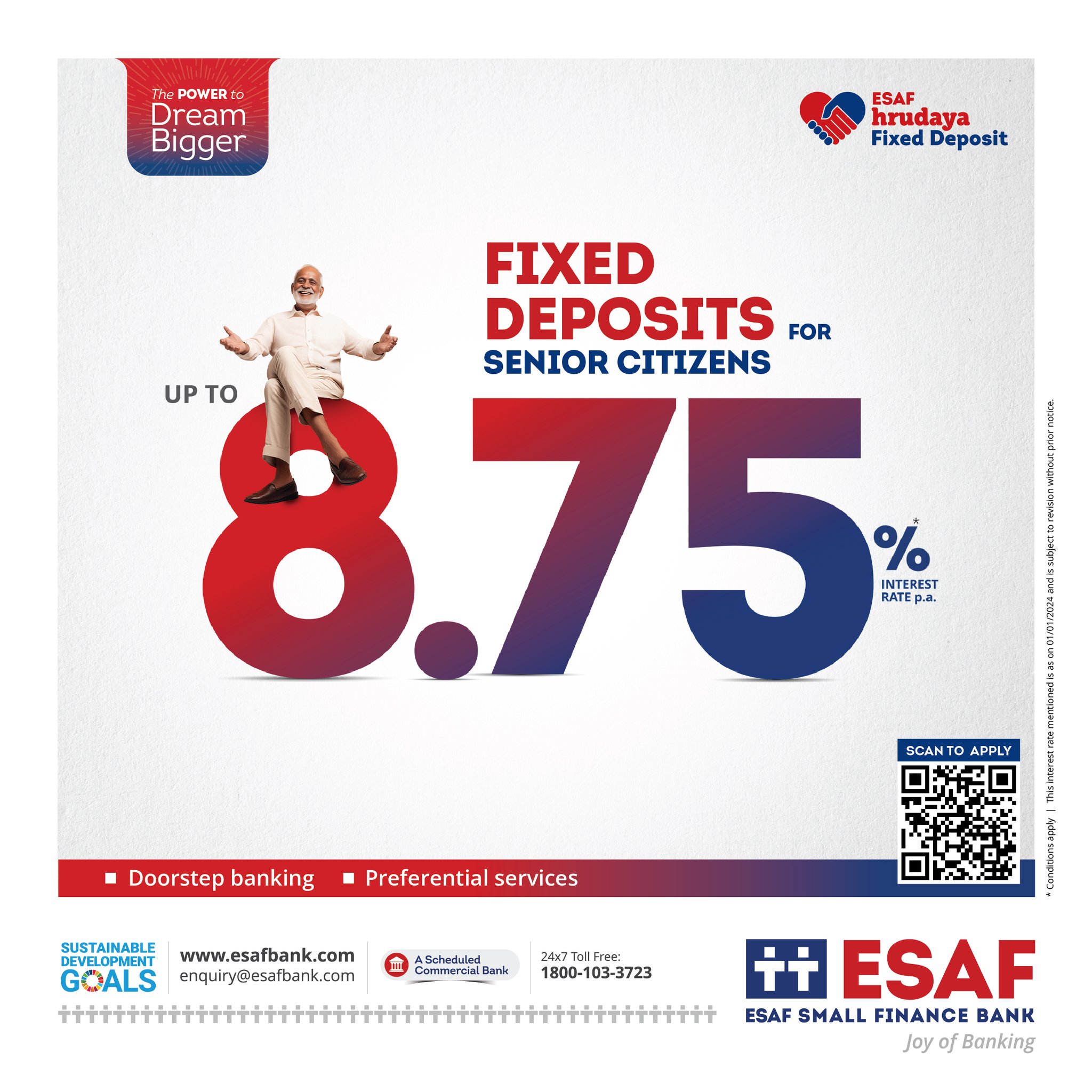 ESAF Small Finance Bank on X: &ldquo;Secure and elevate your retirement 