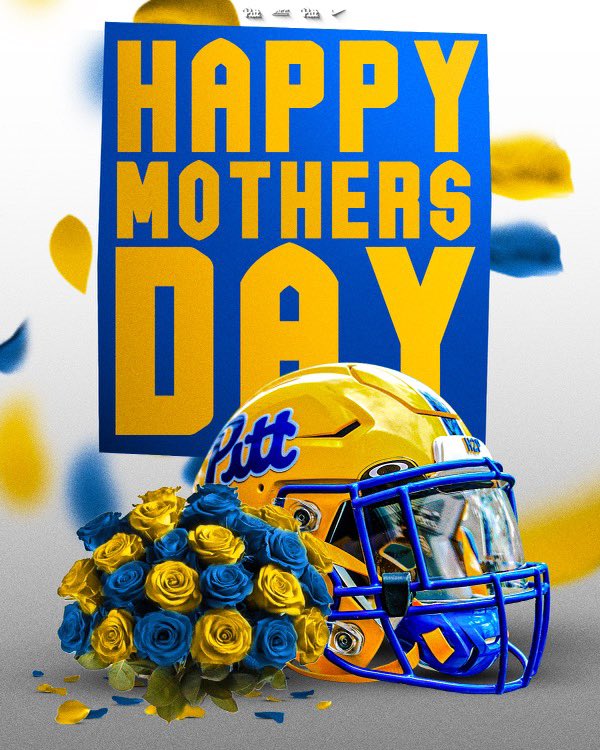 Happy Mother’s Day to the wonderful Pitt football moms and moms everywhere out there. We appreciate you! 🔵🟡💛💙 Enjoy your day‼️