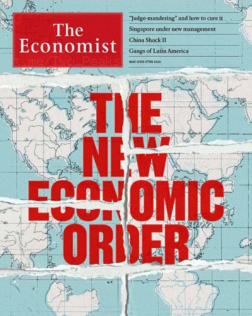 New economic order

The new cover of The Economist magazine, dedicated to the collapse of the world order and the unipolar system that emerged after the Second World War.