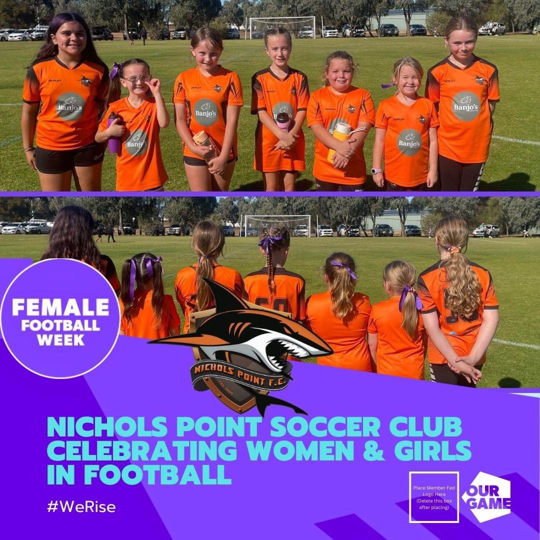 Our U10 girls team proudly sporting purple in support of Female Football Week!

Together, they stand as a testament to the strength, unity, and empowerment of females in football. 

#FemaleFootballWeek #thisgirlcan #thisgirlcanvic #WeRise #nicholspointfc #pointers #pointerpride