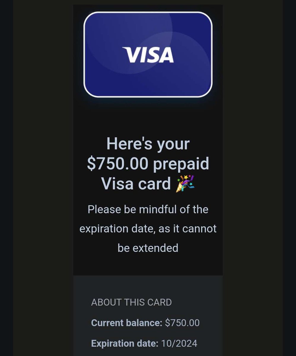 Who wants a $750 Visa gift card? 💳

Our team found a new method to get these gift cards 100% free.

The gift cards vary from $250-$1,000

Like + comment 'VISA' and I'll send this to you for free

Must be following! ❤️☝️