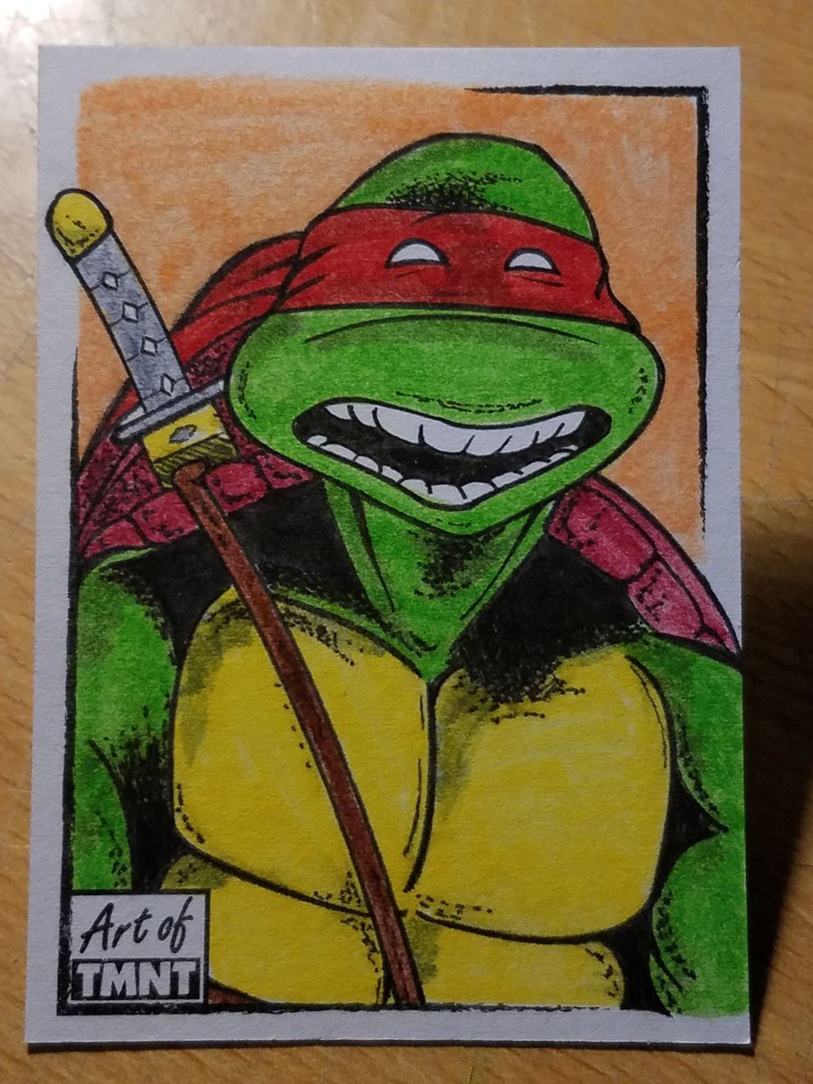 Today, May 12 is the date when the 'Teenage Mutant Ninja Turtles' game debuted to the world. (1989)
It was considered a ground-breaking and intricate game for a major license at the time and is still popular to this day !

#TMNT #ninjaturtles #sketchcard #topps