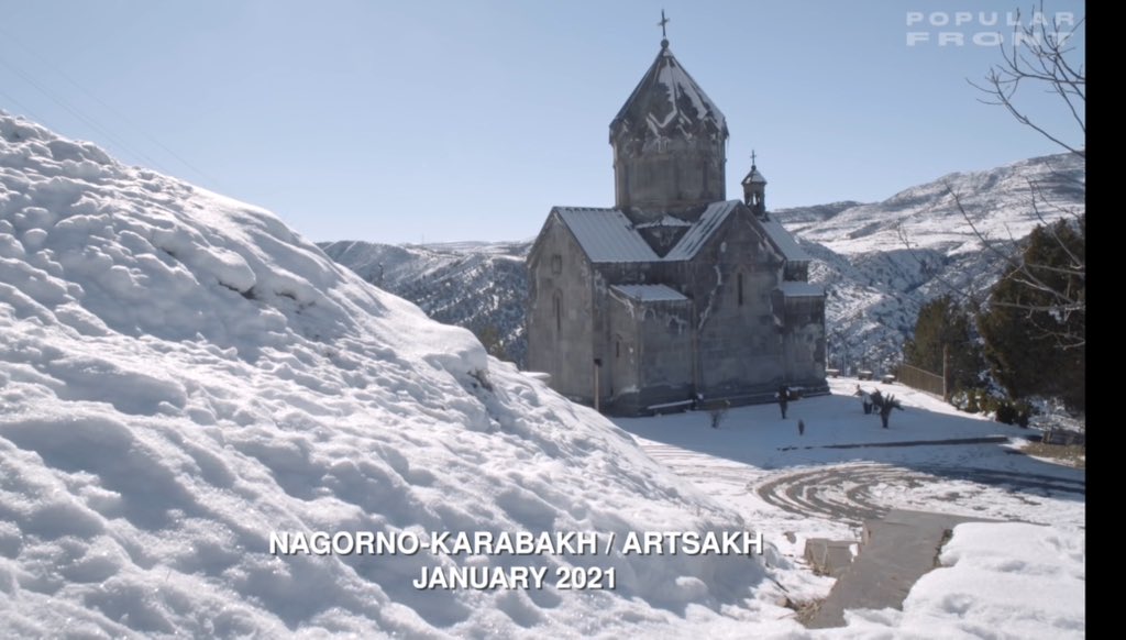 Azerbaijan has destroyed another Armenian Church (Surb Hambardzman) in occupied Artsakh / Karabakh. This church was seen in the second frame of our documentary ‘Ghosts of Karabakh’ (youtu.be/4G0Etjsi6oc). Now it’s gone forever.