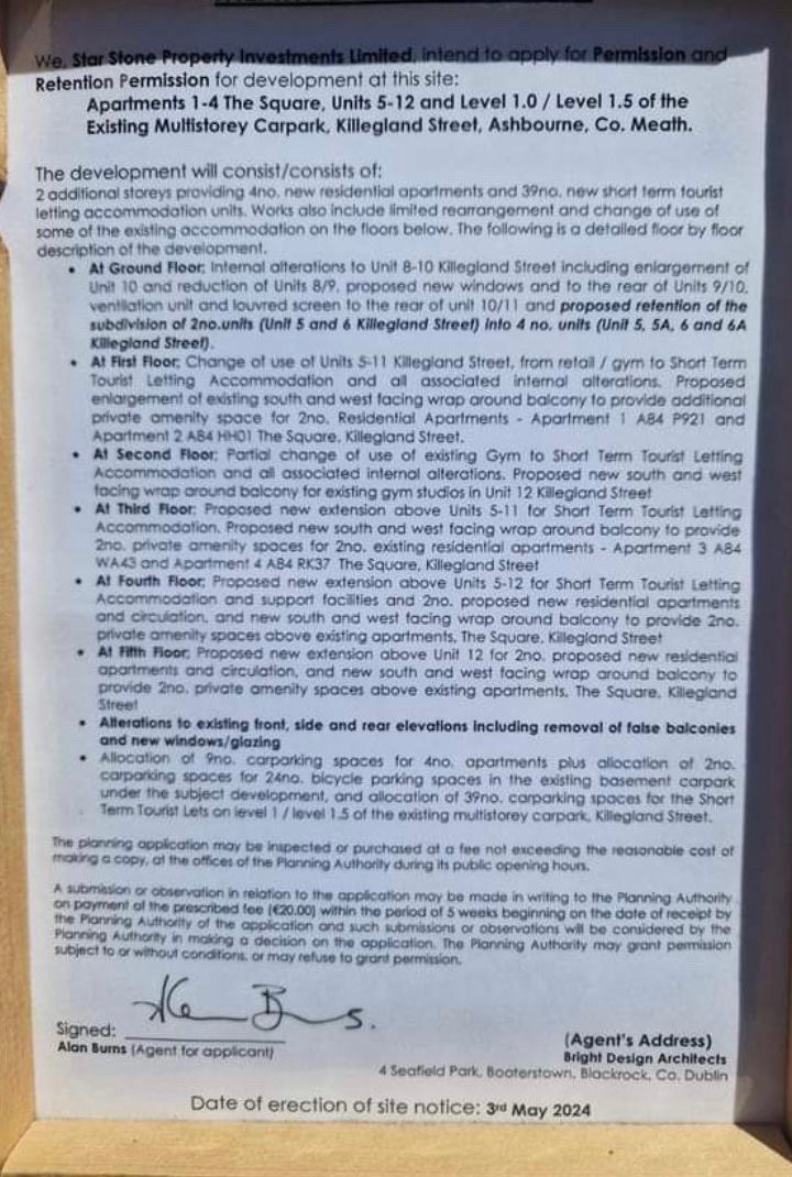 The Ashbourne Court Hotel, Dublin has apparently closed its doors to the public and this notice is on the door of the property.