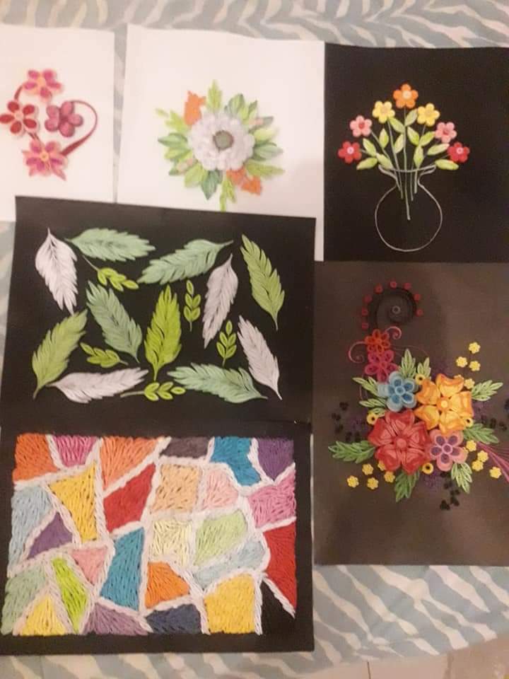 These are just one of few things I love to do as a hobbyist. The love of handcrafting that i inherit from my mother. This piece of art is called 'Paper Quilling', an artistic medium uses a coiled paper to make intricate design, images and sometimes messages.