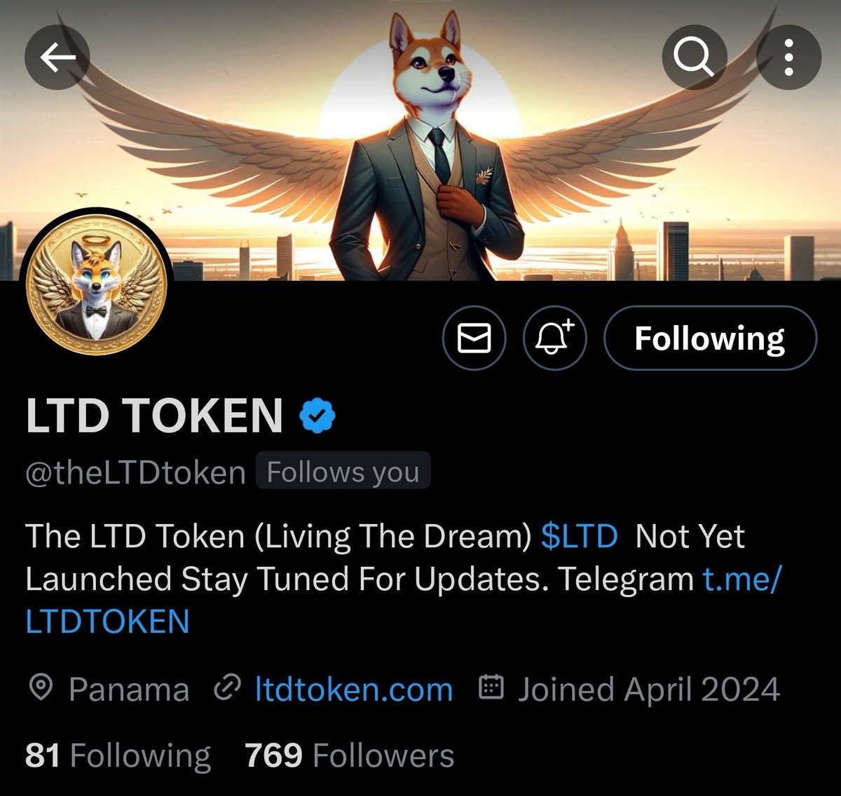The @theLTDtoken account is growing sooooooooo fast. Whos going to hit 900 followers first
---Me or $LTD---
#LivingTheDream #ShibDreamNFTs