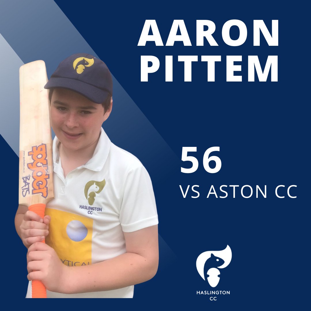 Aaron Pittem scored his 1st senior half century in yesterday's 3rd XI fixture vs Aston Haslington were struggling at 33-6 but Aaron's 56 saw a recovery to 131 all out Aaron also had a good day behind the stumps taking two catches and a stumping as Aston were bowled out for 110