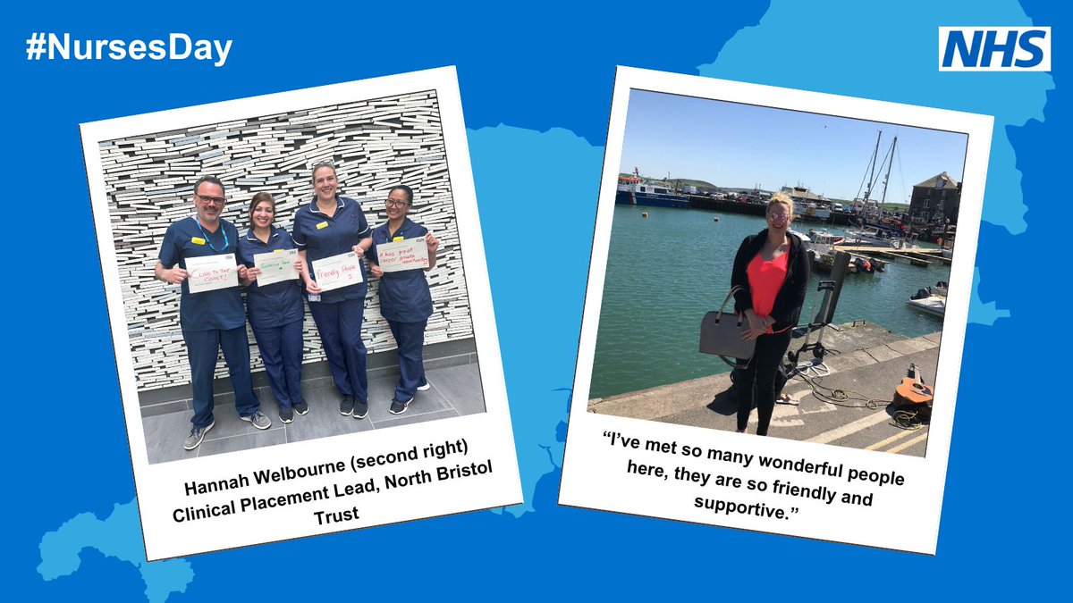 Hannah Welbourne, Clinical Placement Lead @NorthBristolNHS, says this #InternationalNursesDay that the South West is an 'amazing place to be.' And new analysis shows the same england.nhs.uk/south/2024/05/… Thank you, Hannah! #NursesDay #SouthWestNurse