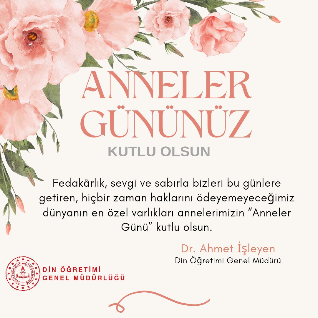 Genel Müdürümüz Dr. Ahmet İşleyen'in Anneler Günü mesajı... #AnnelerGünü #Anne