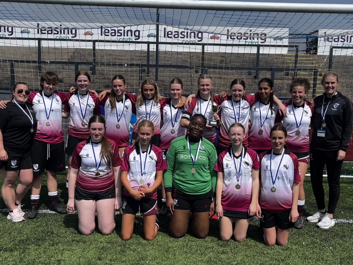The Year 10 girls finished off the season well with a victory against All Hallows in the Macclesfield & District Final, at Macclesfield Town FC. The weather conditions at times were hard to play in but the girls persevered throughout the game to keep a clean sheet and the trophy!