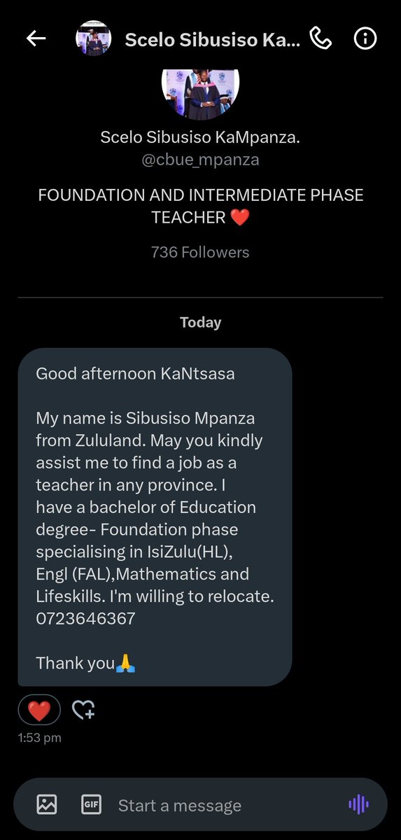 Please help our brother, all the best Thabekhulu 🙏🙏