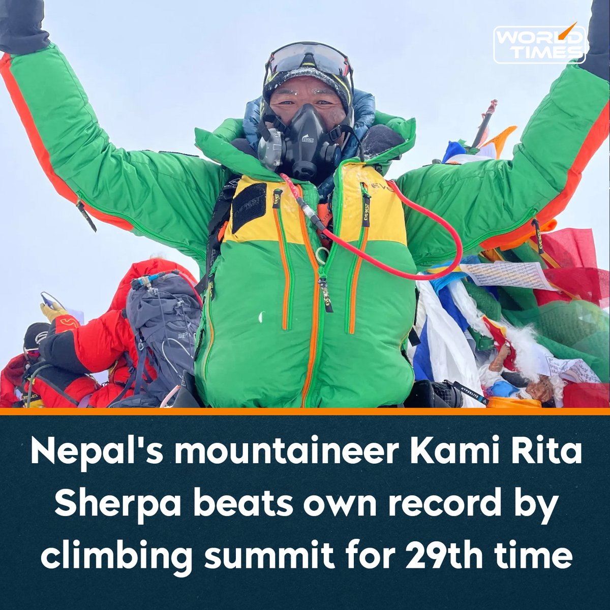 One of the world’s most skilled climbing guides on Mount Everest has reached the Earth’s highest peak for the 29th time, beating his own record for most times to the summit, according to expedition organisers. Kami Rita reached the 8,849-meter (29,032-foot) peak early morning on…