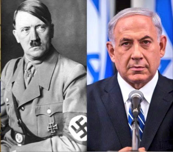 Israel is today's Nazi state.

Netanyahu is today's Hitler and baby killer.