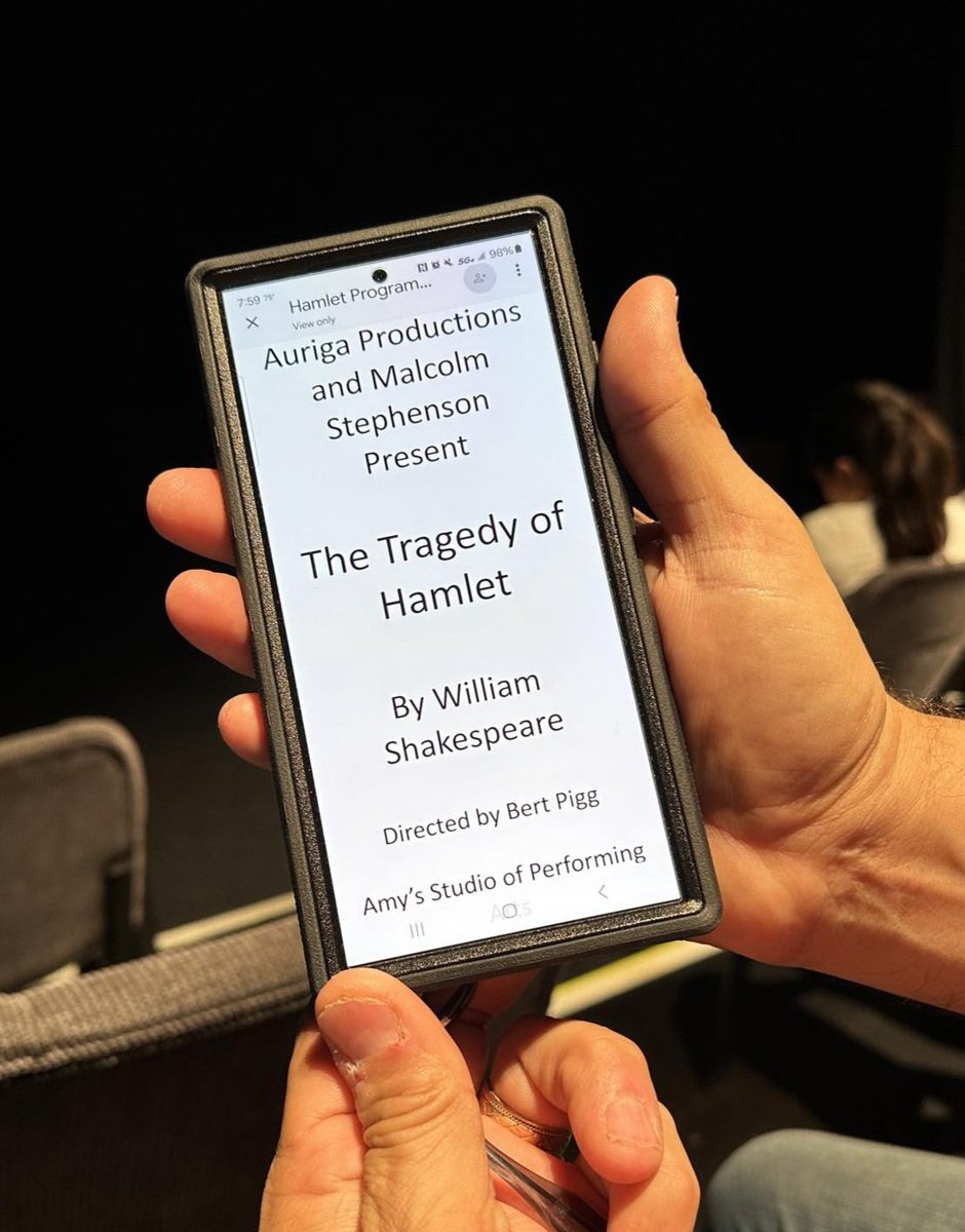 Took the short drive last night to Ft. Worth to see a few of my Pinter's Homecoming family in #Hamlet. Auriga Productions has put on an incredible show, and I was absolutely blown away. #LiveTheatre #SupportTheArts