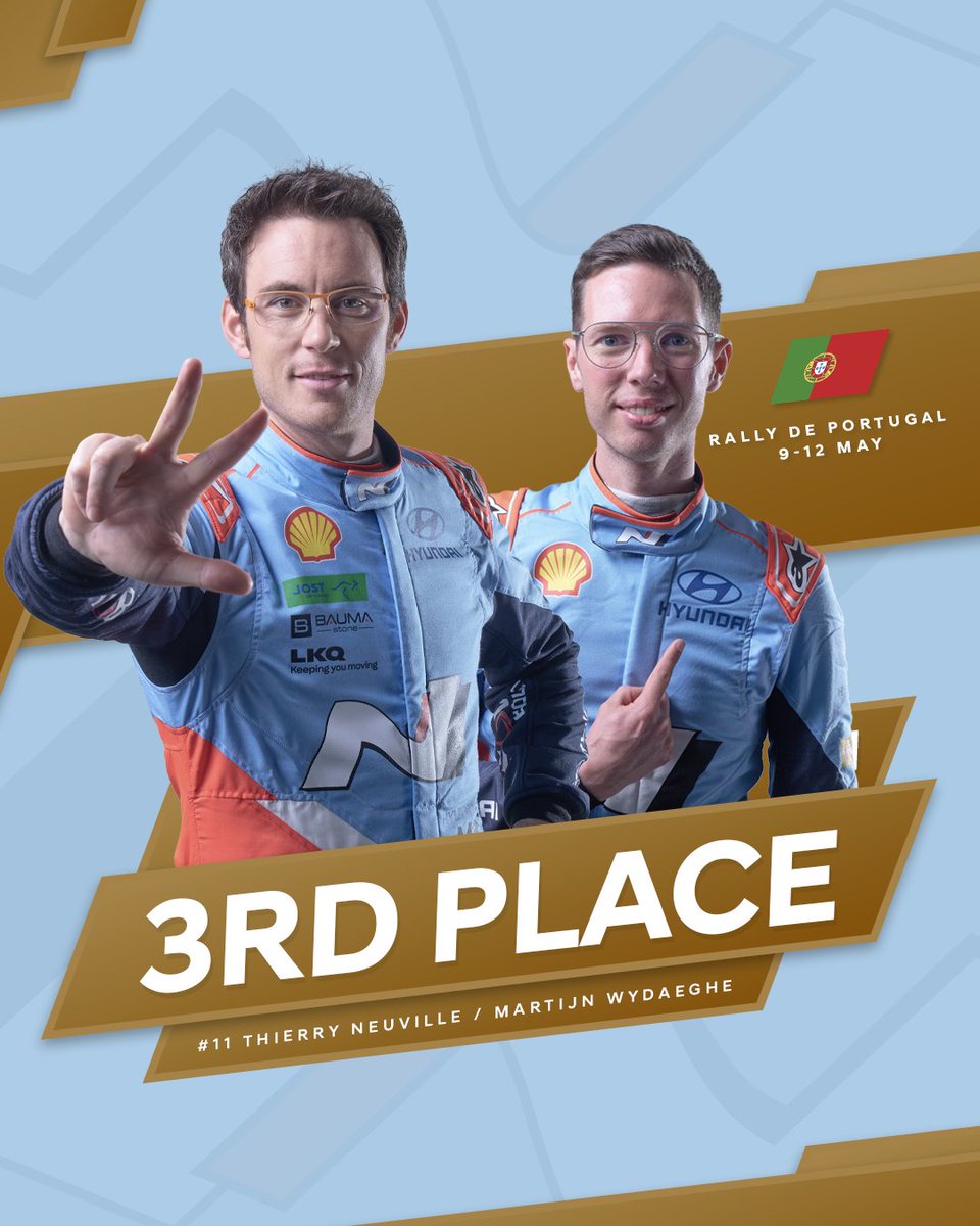 🥈🥉 It's a double Portugal podium! 🍾 #RallydePortugal #WRC